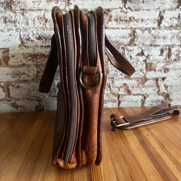 Miller Standard Attache' in Titan Milled Brown by Moore & Giles - Picture 3 of 9